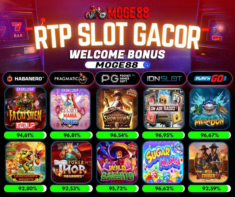 RTP Slot > MOGE88 RTP Live Slot Pragmatic Play > Bocoran RTP Slot Gacor hari ini